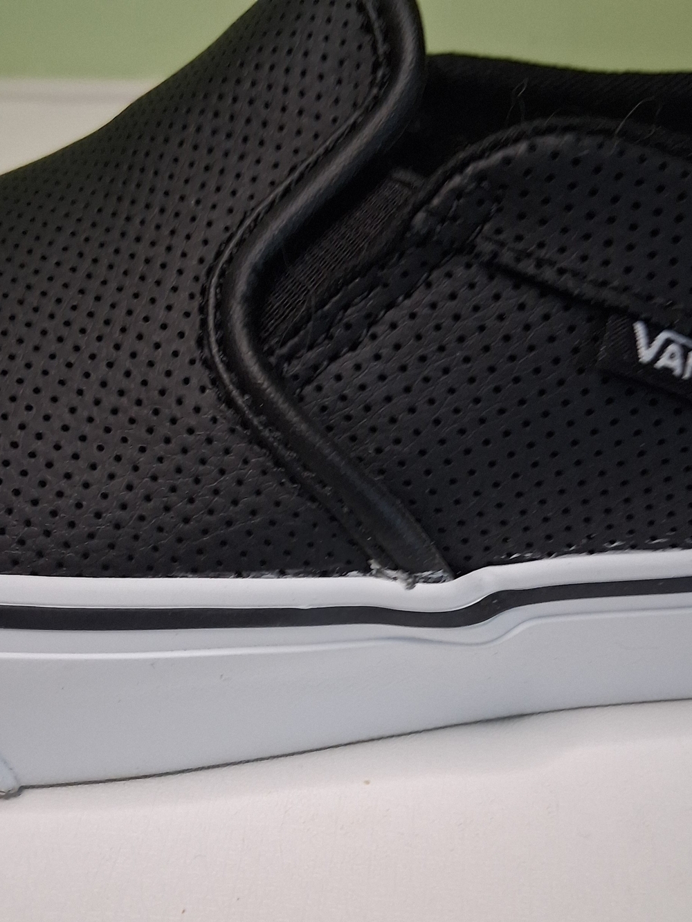 Women's Black Slip-On Vans Casual Shoes - Comfortable Everyday Wear - Picture 10 of 13